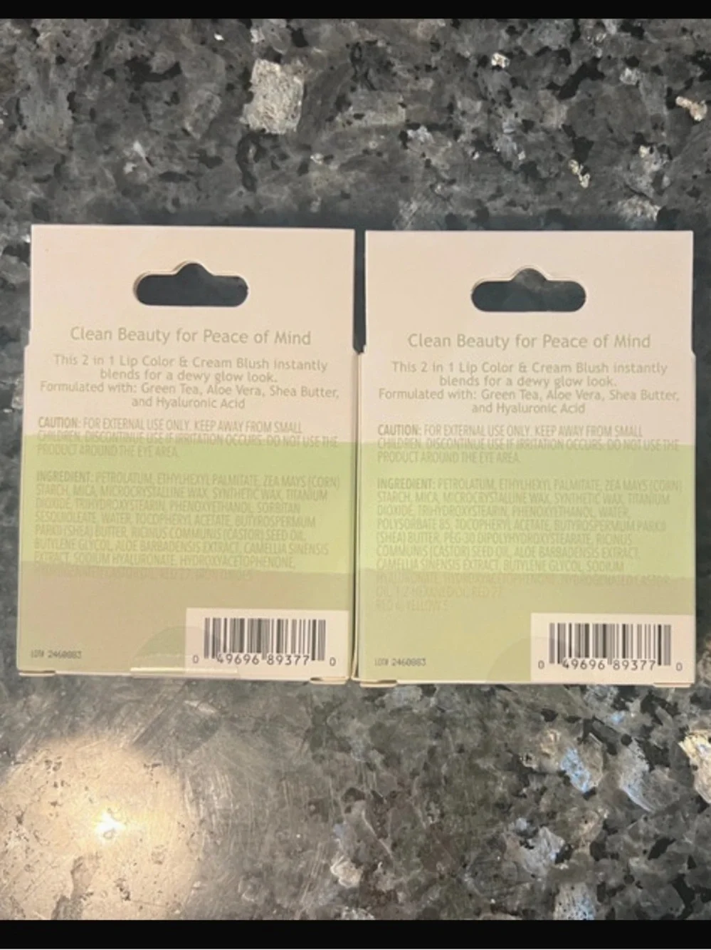 B-Pure Clean Beauty 2 Lip Color & Cream Blush Combo New